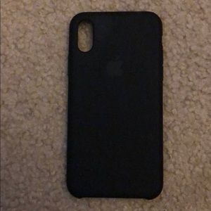 iphone x apple silicone black case
